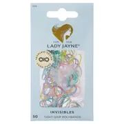 Lady Jayne Pastel Snagless Small Elastomer Elastics 50 Pack