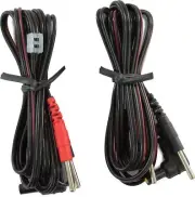 Roscoe TENS Unit Wires - TENS Lead Wires For Electrodes - 5 Pair, 10 Total Lead