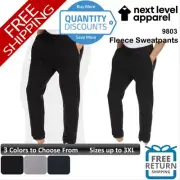 Next Level Men Fleece Blend Side pockets Sweatpants fit Up To 3XL 9803
