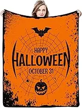 Halloween Ghost Blanket, Halloween Blanket, Throw - 39" x 59" Halloween Cartoon Blanket - Halloween Flannel Blanket, Halloween Sofa Blanket, Skin-friendly Halloween for Kids
