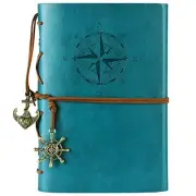 Leather Writing Journal Notebook, MALEDEN Classic Spiral Bound Notebook
