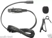 Micro mini 3Pin XLR Lavalier Clip Microphone for AKG Samson Gemini Wireless