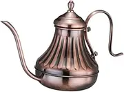 1Pc Stainless Steel Long Spout Coffee Pot Practical Hand Brewing Kettle for Home Office Cafe and Tea House Antique Finish