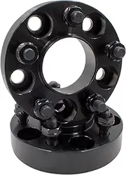 Wheel Accessories Parts 2 Pcs Hub Centric Wheel Spacers Adapters 5 on 115mm 5x115mm 1.25 Inch Thick M14x1.5 14x1.5 Thread Stud Fits 2005 + Chrysler 300 ｜ 2005 + Dodge Challenger Charger Magnum
