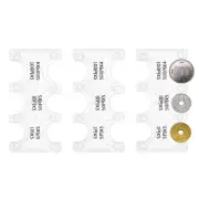 3Pcs Japanese Coin Holder,JPY Coin Organiser Hard Case Storage, Transparent