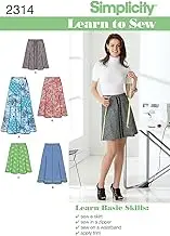 Simplicity 2314 Misses' Sewing Pattern Skirts and Pants, Size 6-8-10-12-14-16-18