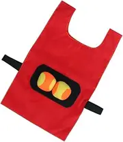 Dodgeball Game Set Outdoor Activity with Glue Ball for Children Throwing The Game, Red