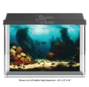 Sea Floor Coral Fish Polyester Fish Tank Glass Backdrop Aquarium Background
