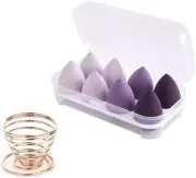 8Pcs Multi Color Makeup Sponges,Foundation Blending Beauty Sponges,Beauty Mak...