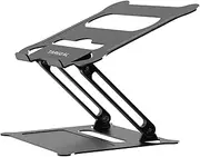 Adjustable Laptop Stand,Portable Desk Laptop Computer Stand Riser&Multi-Angle Stand with Heat-Vent to Elevate Laptop Holder for Mac,Notebook,Lenovo More10-17 Laptop (Black)
