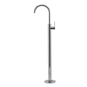 Symphony Floor Standing Bath Spout and Mixer - Luxury Chrome