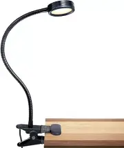 Clip On Light for Reading Dimmable Cool & Warm LED Reading Lamp Gooseneck