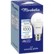 Mirabella LED GLS BC 11W Cool White Globe
