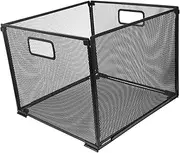 OFFSCH Multifunctional Metal File Holder Foldable Desk Organizer for Office and Study Mesh File Storage Basket for Documents Magazines and More