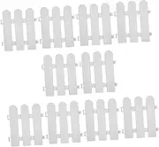 Outanaya Garden Picket Fence Decor 10pcs Plastic Fencing Expandable Garden Edging Landscape Path Fence Fake for