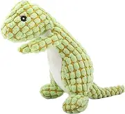 Unbreakable Cute Squeaky Dog Toy Stuffed Plush Dog Toy Dino Sounding Interactive Dog Toy for Aggressive Chewers