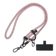 Phone Lanyard Adjustable Neck Wrist Lanyard with Lanyard Patch Rose Gold 1 Pack