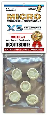 Scottsdale SMALL MINI CONDOMS - Gag Joke Xmas Stocking Stuffer Bachelor Party