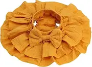 [HOOLCHEAN] Baby Girls Soft Cotton Gauze Ruffle Mini Skirt with Shorts