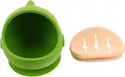 Abaodam Toddler Feeding Bowl with Suction Dinosaur Theme Silicone Snack Bowl for Baby Led Weaning Unbreakable Easy to Clean