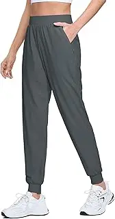 [MAGCOMSEN] Joggers for Women High Waisted Golf Pants with Zipper Pockets Quick Dry Lightweight Hiking Travel Workout Pants