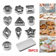 30PC Polymer Clay Cutter Stainless Steel Geometry DIY Pottery Tool Cutting Mould