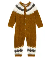 [Molo] Molo Baby Frej wool-blend jumpsuit M 12 brown