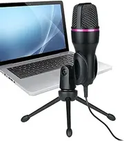 Lmyit Microphone for PC, USB Microphone for Streaming, Smart Noise-Canceling Electronic Accessory for Voice Call Remote Video Conferencing Game Voice Recording