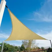 SUN SHADE Triangle Sails Canopy UV Block Outdoor Sand 20' x 20' x 20' AMAGENIX