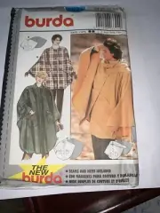 Vintage Burda 3324 LOOSE FITTING CAPE Sewing Pattern Women UNCUT Sizes 8-22