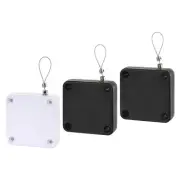 3Pcs Punch-Free Automatic Sensor Door Closer Self Closing Door, Black/White