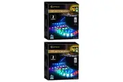 2PK Sansai USB Powered RGB LED Light TV Backlight Strip Lights w Remote Control