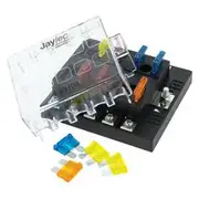 Jaylec 10 Way Standard Fuse Distribution Box with ATS Blade Fuses - FB3100