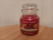 Yankee Candle Retired 3.7oz Small Red Mandarin Cranberry Fruit W/ Pure...