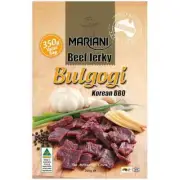 3x 350g Mariani Bulgogi Beef Jerky,Australian Beef with loads of secret flavours
