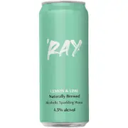 [Ray] Ray Lemon & Lime Hard Seltzer Can 330mL