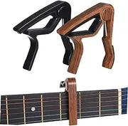 TOYANDONA Acoustic Capo Clamp 2 Pack Guitar Capos for Classical 6 String Electric Acoustic Wood Guitar Accessories