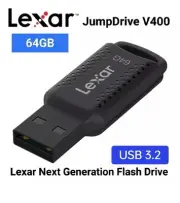 LEXAR JumpDrive V400 64GB USB 3.2 Flash Drive 100MB/s Fast Stylish Genuine NEW