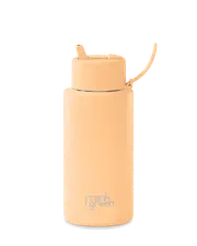frank green Glow Ceramic Reusable Bottle - 34oz 1,000ml - Solar Glow