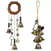 Witch Wind Chime Door Hanger Hanging Witch Bell Magickal Protection Decor