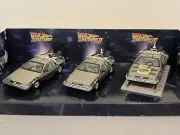 SUNSTAR 1:43 BACK TO THE FUTURE 3 CAR COLLECTORS PACK MINT DELOREAN