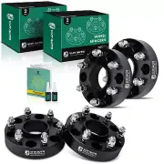 4Pcs 6x5.5'' to 6x5.5'' Wheel Spacer 1.5" M14x1.5 Studs 78.1mm for GMC Sierra
