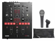 Numark Scratch 24-Bit 2-Channel Serato DJ Scratch Mixer+Samson Q8X Microphone