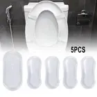 Protective Bumpers for Toilet Seat Prevents Scratches and Breakage Pack of 5