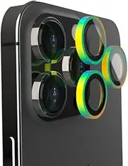 EFM Armour Camera Lens for iPhone 14 Pro/14 Pro Max, Rainbow