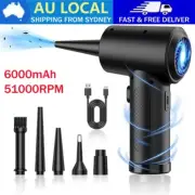Electric Compressed Air Duster Cleaner for PC Cleaning Cordless Blower 51000RPM