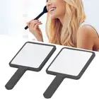 2pcs Handheld Makeup Mirror Portable Square Vanity Mirror Compact Beauty IDM