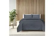 Amsons Ultrasonic Double Coverlet Set - Grey