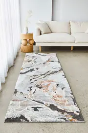 Quartz Nutrition Rust Runner Rug