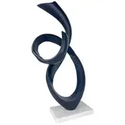 Handmade Abstract Leaf Aluminium Sculpture Modern Elegance for Home Decor NEW